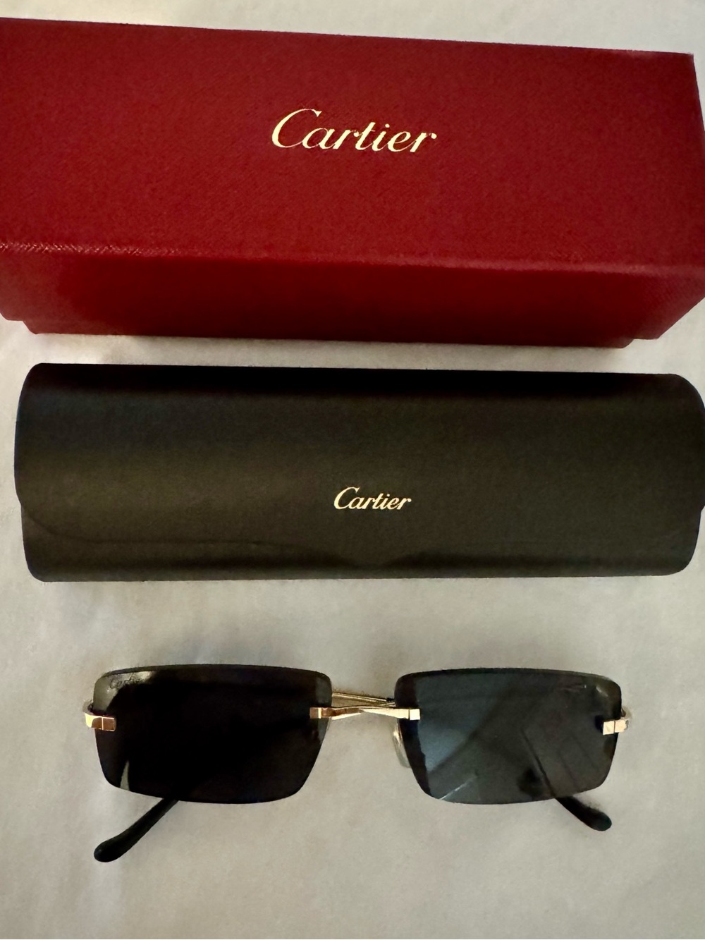 Cartier Men’s Rimless Sunglasses